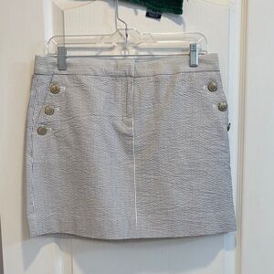 J. Crew Factory Black and White Mini Skirt